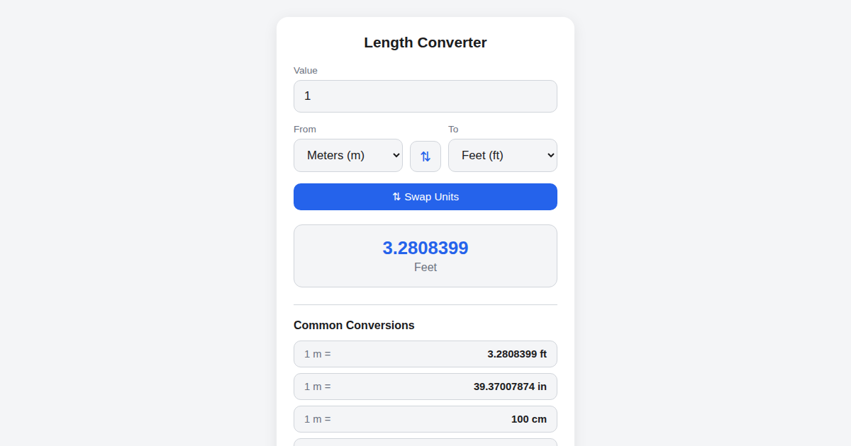 Screenshot of Fork of Unit Converter