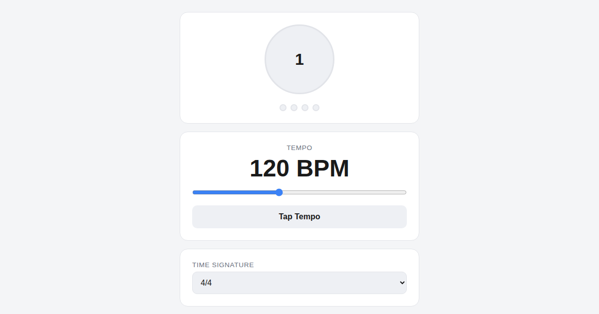 Screenshot of Metronome