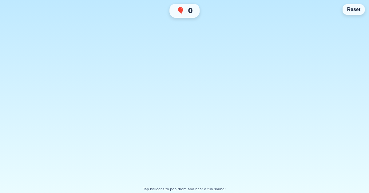 Screenshot of Balloon Pop