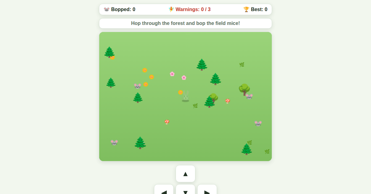 Screenshot of Bunny Foo Foo Game